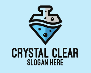 Lab Flask Diamond logo design