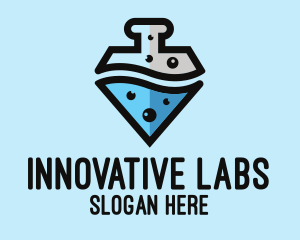Lab Flask Diamond logo