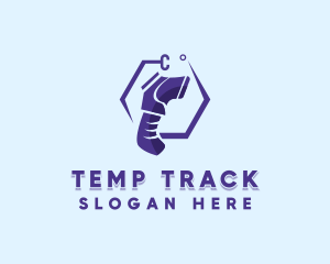 Medical Infrared Thermometer logo design