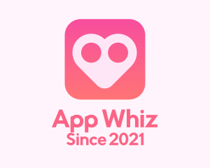 Heart Dating App logo design