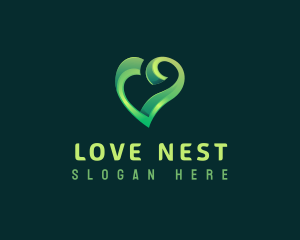 Heart Love Care logo design