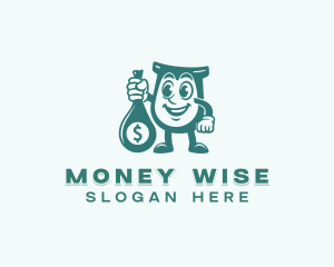 Dollar Money Bag logo design