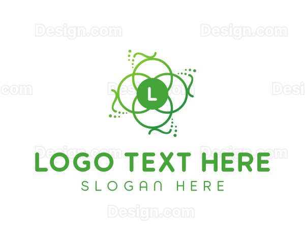 Flower Leaf Natural Organic Logo