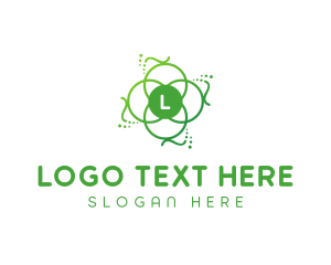 Flower Leaf Natural Organic logo