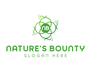 Flower Leaf Natural Organic logo design