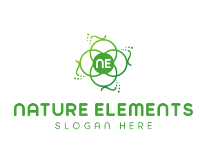 Flower Leaf Natural Organic logo design