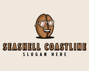 Coffee Bean Sunglasses Cafe logo design