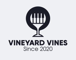 Piano Wine Glass logo