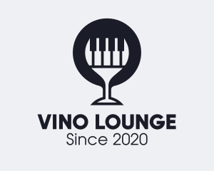 Piano Wine Glass logo