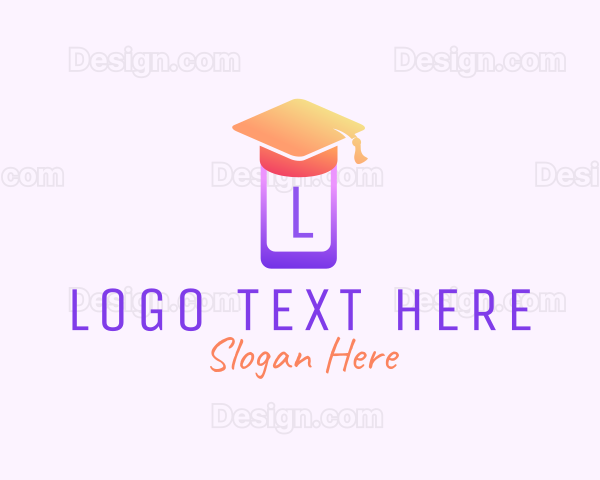 Mobile Phone Graduation Cap Logo