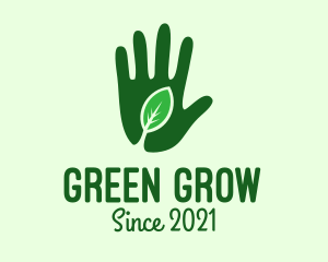 Green Hand Gardening logo design