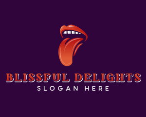 Sexy Tongue Stripper logo design