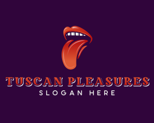 Sexy Tongue Stripper logo design