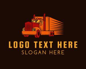 Shipping Transportation Logistics Truck Logo