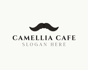 Gentleman Moustache Hair logo design