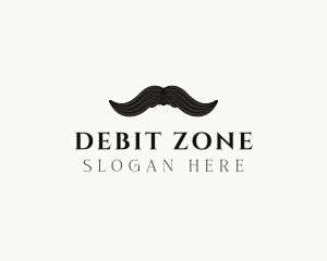 Gentleman Moustache Hair logo design