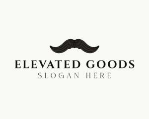 Gentleman Moustache Hair logo design