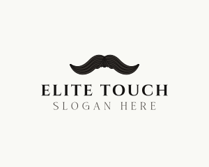 Gentleman Moustache Hair logo design