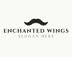 Gentleman Moustache Hair logo design