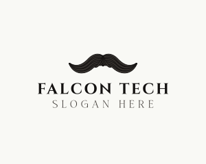 Gentleman Moustache Hair logo design