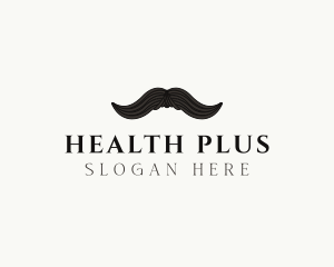 Gentleman Moustache Hair logo design