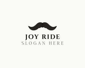 Gentleman Moustache Hair logo design