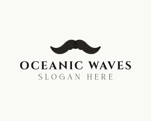 Gentleman Moustache Hair logo design