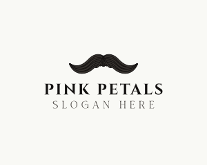 Gentleman Moustache Hair logo design