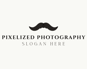 Gentleman Moustache Hair logo design