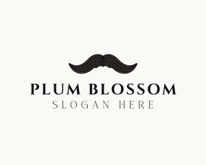 Gentleman Moustache Hair logo design