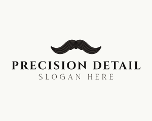 Gentleman Moustache Hair logo design