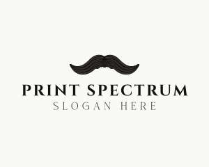 Gentleman Moustache Hair logo design