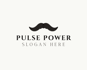 Gentleman Moustache Hair logo design