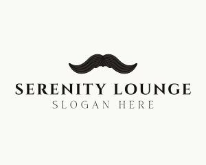 Gentleman Moustache Hair logo design