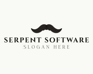 Gentleman Moustache Hair logo design