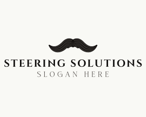 Gentleman Moustache Hair logo design