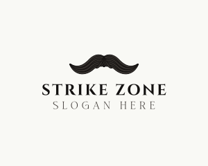 Gentleman Moustache Hair logo design