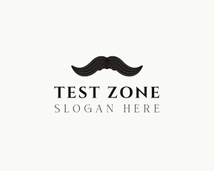 Gentleman Moustache Hair logo design