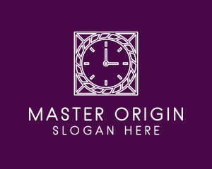 Ornate Clock Timer Logo