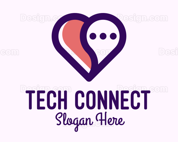 Love Heart Chat Logo