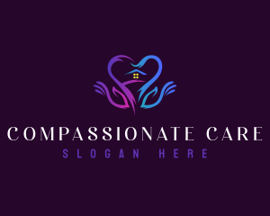 Heart Hand Shelter logo design