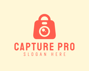 Camera Shopping Bag logo design