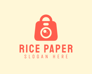 Camera Shopping Bag logo design