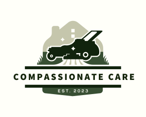 Lawn Mower Home Care logo design