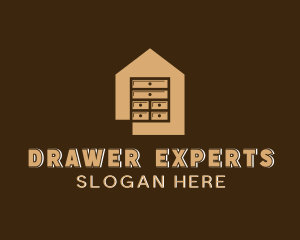 Drawer Cabinet Furniture logo design