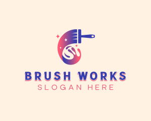 Paint Brush Glitter logo