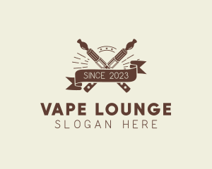 Vape Ribbon Banner logo