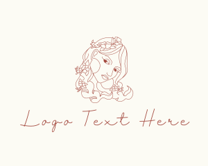 Floral Woman Deity  logo