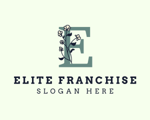 Spring Letter E logo design