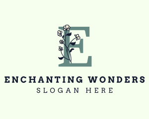 Spring Letter E logo design